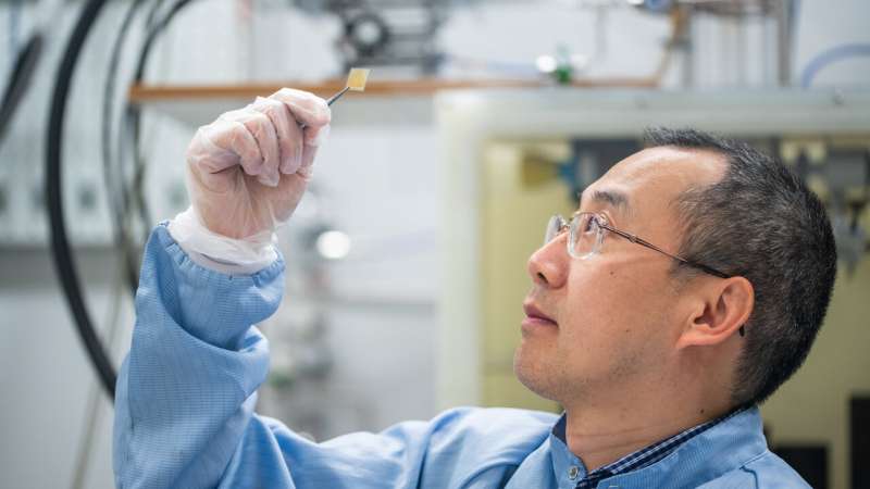 Jianwu Sun, associate professor at Linköping University in Sweden. Credit: Olov Planthaber/Linköping University More effective production of "green" hydrogen with new combined material