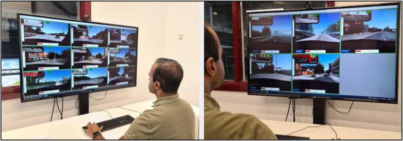 Computer based simulator of remote monitoring workstation. Credit: Computers in Human Behavior (2025). DOI: 10.1016/j.chb.2025.108690 How many self-driving vehicles can one person monitor at the same time?